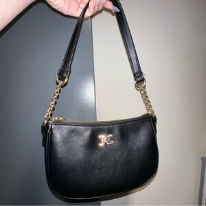 Juicy couture black and gold shoulder bag